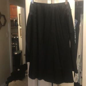 Black long sleeve OTS dress